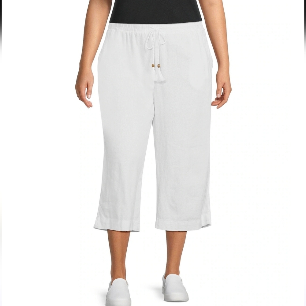 Crop Pants  Womens Linen Pants Westbound Linen Blend Crop Size XL